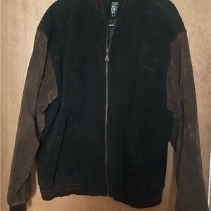 Men's Black and Brown Jacket